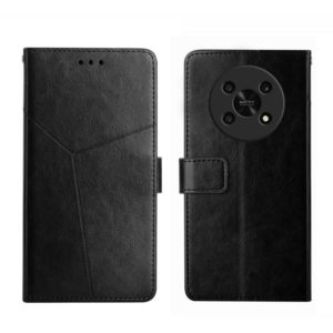 For Honor Magic4 Lite 5G Y Stitching Horizontal Flip Leather Phone Case(Black) (OEM)