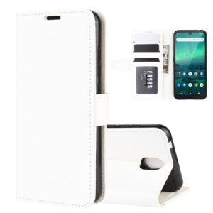 For Nokia 1.3 R64 Texture Single Horizontal Flip Protective Case with Holder & Card Slots & Wallet& Photo Frame(White) (OEM)