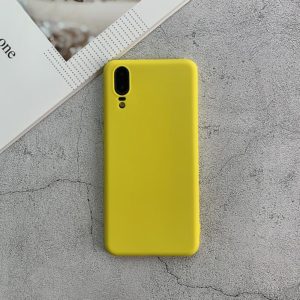 For Huawei P20 Shockproof Frosted TPU Protective Case(Yellow) (OEM)