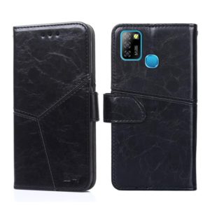 For Infinix Hot 10 Lite / Smart 5 X657 Geometric Stitching Horizontal Flip Leather Phone Case(Black) (OEM)