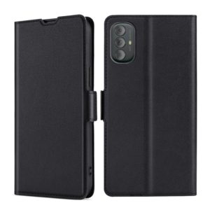 For Motorola Moto G Power 2022 Ultra-thin Voltage Side Buckle Leather Phone Case(Black) (OEM)