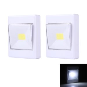 2 PCS Mini White Light COB LED Wall Light , Switch Night Light Lamp Closet Light (OEM)