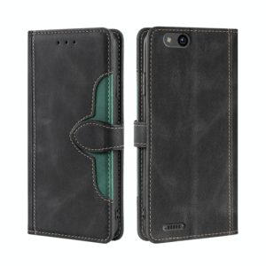For ZTE Tempo X/Vantage/Z839/N9137 Stitching Skin Feel Magnetic Buckle Horizontal Flip PU Leather Case(Black) (OEM)