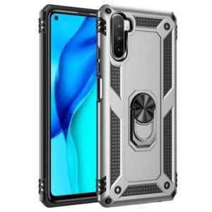 For Huawei Mate 40 Lite / Maimang 9 Shockproof TPU + PC Protective Case with 360 Degree Rotating Holder(Silver) (OEM)