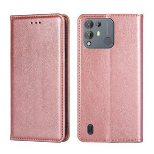 For Blackview A55 Pro Pure Color Magnetic Leather Phone Case(Rose Gold) (OEM)