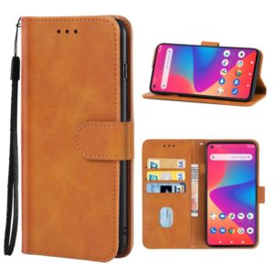 Leather Phone Case For BLU G91(Brown) (OEM)