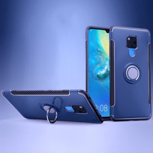 Shockproof Car Magnetic Case with 360 Degree Rotating Armor Ring for Huawei Mate 20 X(Blue) (OEM)