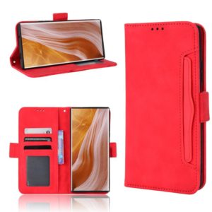 For ZTE Axon 40 Ultra Skin Feel Calf Texture Card Slots Leather Phone Case(Red) (OEM)