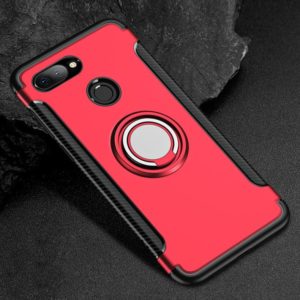 Magnetic 360 Degree Rotation Ring Holder Armor Protective Case for Xiaomi Mi 8 Lite (Red) (OEM)
