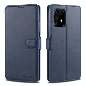 For Samsung Galaxy A91 / S10 Lite AZNS Calf Texture Horizontal Flip Leather Case, with Holder & Card Slots & Wallet & Photo Frame(Blue) (AZNS) (OEM)