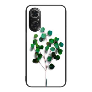 For Honor 50 SE Colorful Painted Glass Phone Case(Sapling) (OEM)