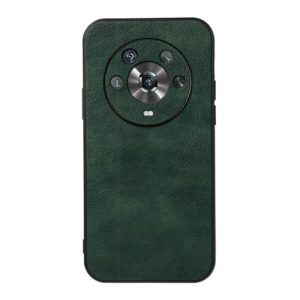 For Honor Magic4 Two-color Litchi Texture PU Phone Case(Green) (OEM)