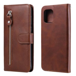 For OPPO Find X3 / X3 Pro Fashion Calf Texture Zipper Horizontal Flip Leather Case with Stand & Card Slots & Wallet(Brown) (OEM)