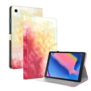 For Samsung Galaxy Tab A 8.0 2019 T290 / T295 / T297 Voltage Watercolor Pattern Skin Feel Magnetic Horizontal Flip PU Leather Case with Holder & Card Slots & Photo Frame(Spring Cherry) (OEM)