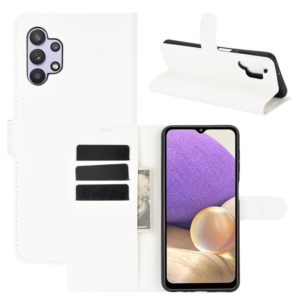 For Samsung Galaxy A32 5G Litchi Texture Horizontal Flip Protective Case with Holder & Card Slots & Wallet(White) (OEM)