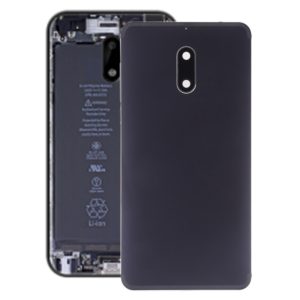 Battery Back Cover with Camera Lens & Side Keys for Nokia 6(Black) (OEM)