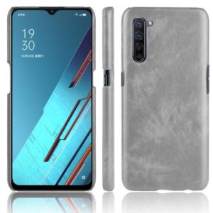 For OPPO K7 5G Shockproof Litchi Texture PC + PU Case(Gray) (OEM)