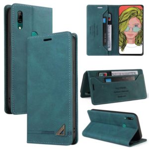 For Huawei P Smart Z Skin Feel Anti-theft Brush Horizontal Flip Leather Case with Holder & Card Slots & Wallet(Blue) (OEM)