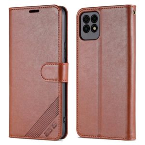 For Huawei Maimang 10 SE 5G AZNS Sheepskin Texture Horizontal Flip Leather Case with Holder & Card Slots & Wallet(Brown) (AZNS) (OEM)