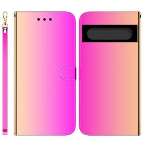For Google Pixel 7 Pro 5G Imitated Mirror Surface Horizontal Flip Leather Phone Case(Gradient Color) (OEM)