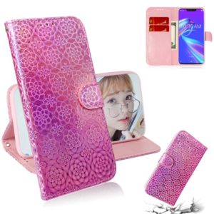For Asus Zenfone Max (M2) ZB633KL Solid Color Colorful Magnetic Buckle Horizontal Flip PU Leather Case with Holder & Card Slots & Wallet & Lanyard(Pink) (OEM)