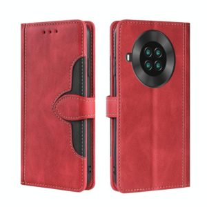 For CUBOT Note 20 Skin Feel Straw Hat Magnetic Buckle Leather Phone Case(Red) (OEM)