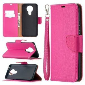 For Nokia 3.4 Litchi Texture Pure Color Horizontal Flip Leather Case with Holder & Card Slots & Wallet & Lanyard(Rose Red) (OEM)