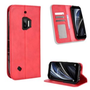 For Oukitel WP12 / WP12 Pro Magnetic Buckle Retro Texture Leather Phone Case(Red) (OEM)