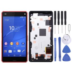 OEM LCD Screen for Sony Xperia Z3 Mini Compact Digitizer Full Assembly with Frame(Red) (OEM)