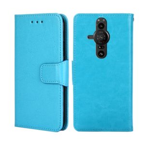 For Sony Xperia Pro-I Crystal Texture Leather Phone Case(Light Blue) (OEM)