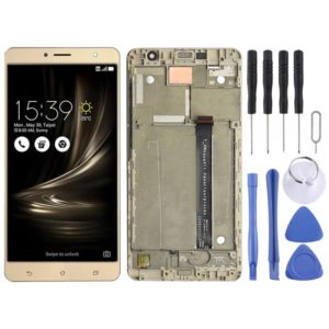 OEM LCD Screen for Asus Zenfone 3 Deluxe ZS550KL Z01FD Digitizer Full Assembly with Frame（Gold) (OEM)