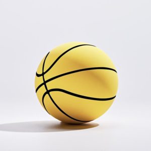 Mini Rubber Hollow Glue Stretch Training Ball(Yellow) (OEM)
