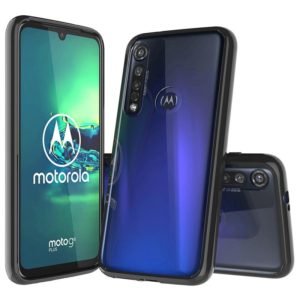 For Motorola Moto G8 Plus Scratchproof TPU + Acrylic Protective Case(Black) (OEM)
