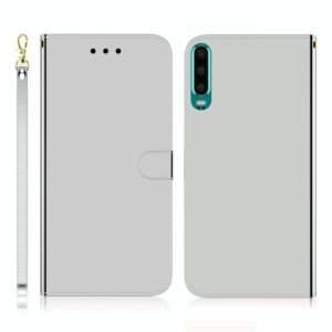 For Huawei P30 Imitated Mirror Surface Horizontal Flip Leather Case with Holder & Card Slots & Wallet & Lanyard(Silver) (OEM)