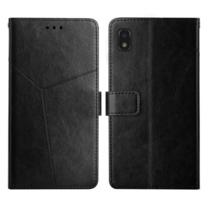 For ZTE Blade L210 Y Stitching Horizontal Flip Leather Phone Case(Black) (OEM)