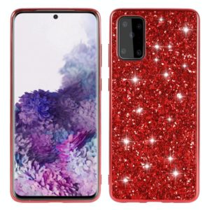 For Samsung Galaxy S20 FE Glitter Powder Shockproof TPU Protective Case(Red) (OEM)
