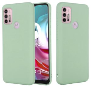 For Motorola Moto G30 / G10 Solid Color Liquid Silicone Dropproof Full Coverage Protective Case(Green) (OEM)