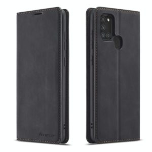 For Samsung Galaxy A21s Forwenw Dream Series Oil Edge Strong Magnetism Horizontal Flip Leather Case with Holder & Card Slots & Wallet & Photo Frame(Black) (Forwenw) (OEM)