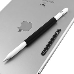 Magnetic Sleeve Silicone Holder Grip Set for Apple Pencil (Black) (OEM)