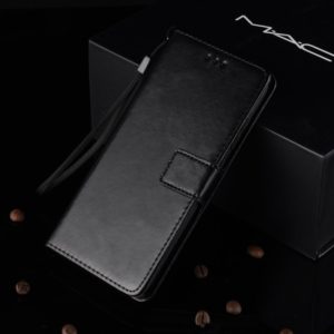 Crazy Horse Texture Horizontal Flip Leather Case for Galaxy M20, with Holder & Card Slots & Wallet (Black) (OEM)