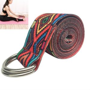Color Pattern Stretch Band Yoga Stretch Band, Size: 185 x 3.8cm(Red) (OEM)
