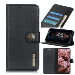 For Samsung Galaxy S20 FE 5G / S20 Fan Edition / S20 Lite KHAZNEH Cowhide Texture Horizontal Flip Leather Case with Holder & Card Slots & Wallet(Black) (OEM)