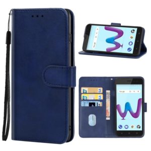 Leather Phone Case For Wiko Sunny3(Blue) (OEM)