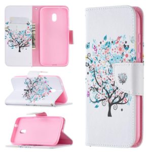 For Nokia C1 Plus Colored Drawing Pattern Horizontal Flip Leather Case with Holder & Card Slots & Wallet(Little Tree) (OEM)