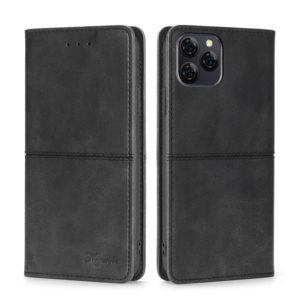 For Blackview A95 Cow Texture Magnetic Horizontal Flip Leather Phone Case(Black) (OEM)