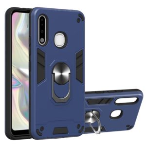 For Samsung Galaxy A70e 2 in 1 Armour Series PC + TPU Protective Case with Ring Holder(Royal Blue) (OEM)