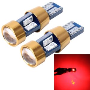 2 PCS T10 3W Error-Free Car Clearance Light with 19 SMD-3030 LED Lamp, DC 12V (Red Light) (OEM)