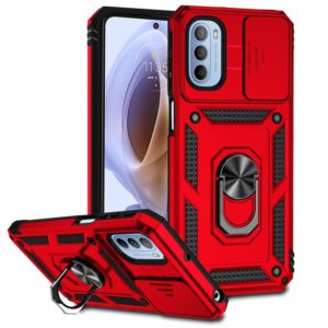 For Motorola Moto G31 Sliding Camshield Holder Phone Case(Red) (OEM)