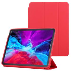 3-fold Horizontal Flip Smart Leather Case with Sleep / Wake-up Function & Holder For iPad Air 2022 / 2020 10.9(Red) (OEM)