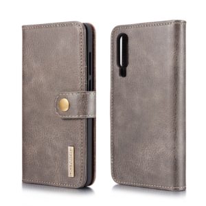 DG.MING Crazy Horse Texture Flip Detachable Magnetic Leather Case for Huawei P30, with Holder & Card Slots & Wallet (Grey) (DG.MING) (OEM)